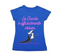 Overthetee Tshirt Addio al Nubilato La Caccia è Ufficialmente Chiusa Sposa Maglietta Addio al Nubilato Tshirt Sposa Simpatica Maglietta Matrimonio Festa Ragazza Donna Idea Regalo