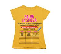 Overthetee Tshirt Addio al Nubilato [PERSONALIZZA] Salva la Sposa Firma LA PETIZIONE! [Personalizzata] Impedisci Questo Massacro Tshirt Sposa Simpatica Idea Regalo Divertente Donna