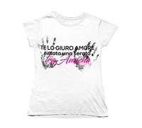 Overthetee Tshirt Addio al Nubilato Te Lo giuro Amore E' Stata Una Serata tra Amiche! Maglietta Divertente Sposa Tshirt Festa Nubilato Ragazza Woman Idea Regalo