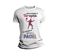 Overthetee Tshirt Divertente Sport Non Ho Bisogno di Terapia, Ho Bisogno di Giocare a Padel Idea Regalo Divertente