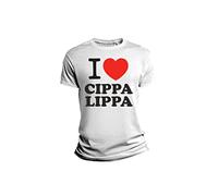 Overthetee Tshirt Divertente Uomo - Donna - I Love Cippa Lippa - film cult - Amici Miei - Magliette Simpatiche - Idea Regalo