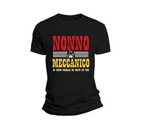 Overthetee Tshirt Nonno Divertente Nonno Meccanico Un Nonno Normale ma Molto più Figo! Festa dei Nonni Nonno Tshirt Simpatica Idea Regalo