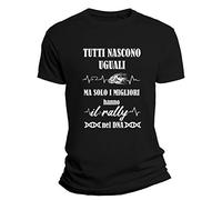 Overthetee Tshirt Racing Uomo Sport - Tutti Nascono Uguali - Ma Solo i Migliori Hanno Il Rally nel Dna - Hobby - Idea Regalo - Tutte Le Taglie by