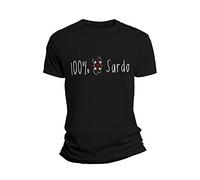Overthetee Tshirt Uomo Sardegna 100% Sardo Bandiera Maglietta Idea Regalo