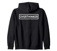 Overthinker Pensiero Divertente Troppo Umorismo Felpa con Cappuccio