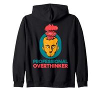 Overthinker Professionale Felpa con Cappuccio