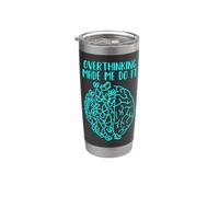 Overthinking Made Me Do It Bicchiere termico in acciaio inox doppia parete