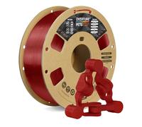 OVERTURE Filamento PETG 1.75mm, 1kg Bobina(2.2lbs), Neatly Wound Durevole PETG Filament per Stampante 3D, Precisione Dimensionale +/- 0.02 mm, 3D Printer Filamento (Rosso Trasparente)