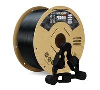 OVERTURE Filamento PETG 1.75mm, 2kg Bobina(4.4lbs), Neatly Wound Durevole PETG Filament per Stampante 3D, Precisione Dimensionale +/- 0.02 mm, 3D Printer Filamento (Nero 2kg*1)