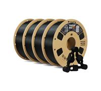 OVERTURE Filamento PETG 1.75mm, 4kg Bobina(8.8lbs), Neatly Wound Durevole PETG Filament per Stampante 3D, Precisione Dimensionale +/- 0.02 mm, 3D Printer Filamento (Nero 1kg*4)