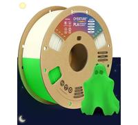 OVERTURE Filamento PLA 1,75 mm Verde Glow in Dark 1 kg Rapido