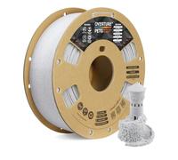 OVERTURE Filamento Rock PETG 1.75mm, 1kg Bobina(2.2lbs), Neatly Wound Durevole PETG Filament per Stampante 3D, Precisione Dimensionale +/- 0.02 mm, 3D Printer Filamento (Rock Bianco)
