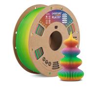 OVERTURE PLA Filamento 1.75mm, 1kg Bobina(2.2lbs), Precisione Dimensionale +/- 0.02 mm(Christmas prism)