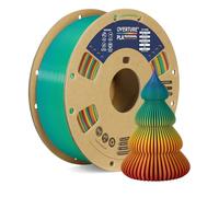 OVERTURE PLA+ Filamento 1.75mm, Toughness Enhanced PLA PLUS Roll, Professionale PLA+ Tenacia, 1kg Filamento 2.2lbs (Sunset Rainbow)