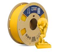 OVERTURE PL Filamento 1.75mm, Toughness Enhanced PLA Roll, Professionale PLA Tenacia, 1kg Filamento(2.2lbs), Precisione Dimensionale 99% Probabilità +/- 0.02 mm (Giallo)