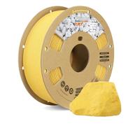 OVERTURE Rock PLA Filamento 1.75mm, Marble PLA Effetto Roccia, 1kg Bobina(2.2lbs), Texture Naturale per Stampanti 3D (Marigold Yellow)