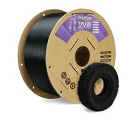 OVERTURE TPU Filamento 1,75 mm Nero 2KG Flessibile & Elastico