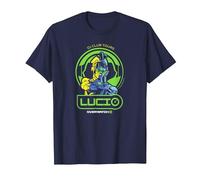 Overwatch 2 Lúcio DJ Club Tours Center Icon Logo Maglietta, Uomo, Navy, L