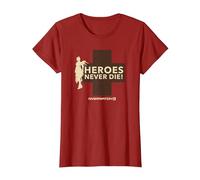 Overwatch 2 Mercy Heroes Never Die! Logo Maglietta, Donna, Mirtillo Rosso, XXL