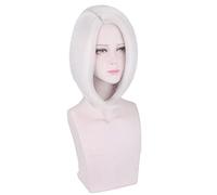 Overwatch Ashe Short White Cosplay Wig Synthetic Hair OW Halloween Costume Party Play Wigs Perucas