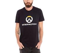 Overwatch Logo T-shirt nera in cotone Nero S