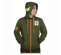 Overwatch Ultimate Bastion Felpa Con Zip | Verde