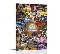 OverwatchLe opere d'arte per pittura a olio sono durevoli, impermeabili e facili da pulire in stanze, salotti, camere da letto, cucine e facili da montare; stile telaio: 50 x 75 cm