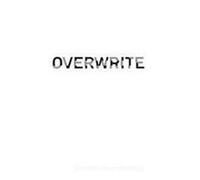 Overwrite. Ediz. italiana e inglese