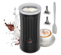 Ovetedot Montalatte Elettrico, Automatico 4 in 1 Cappuccinatore Elettrico con 240 Ml, Schiuma di Latte Calda e Fredda, Montalatte per Caffè, latte, Cappuccino, Macchiato, Nero