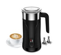 Ovetedot Montalatte Elettrico, Automatico 4 in 1 Cappuccinatore Elettrico con 280 Ml, Schiuma di Latte Calda e Fredda, Montalatte per Cappuccino, Caffè, Cioccolata Calda, Nero