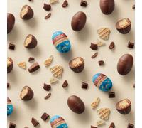 Ovetti di Cioccolato Crema Latte e Biscotto, 1 kg