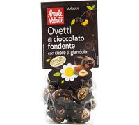 Ovetti di cioccolato fondente con cuore di gianduia