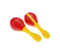 Ovetto di plastica Maraca Strumento giocattolo musicale educativo precoce per bebè bambino Sviluppa l abilità ascolto Crea suoni divertenti Insegna il ritmo e Alto Superficie liscia Adatto bambini in