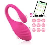 Ovetto Vibrante con APP Control Coccola Dildo vaginale anale SexToy Palpitation