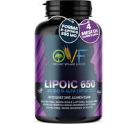 OVF Acido R-Alfa Lipoico 650 Mg | 120 Capsule Ad Alto Dosaggio (4 Mesi Fornitura