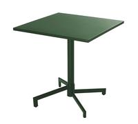 Oviala Tavolo da giardino quadrato bistrot con piano pieghevole verde foresta - Palavas