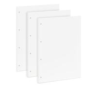 OVISEEN Carta di ricarica vuota - 135 fogli di carta bianca A4 senza righe, 4 fori per raccoglitori ad anelli, universale per schizzi, diario e ufficio (29 x 21 cm)