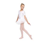 OVISSA Collant Balletto Bambina 80 DEN - Resistenti ed Elasticizzati - Rosa 104-122 cm