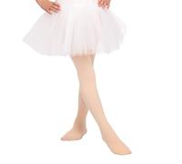 OVISSA Collant da Balletto per Bambina con Foro 60 DEN Resistenti Morbidi ed Elasticizzati per Danza e Ginnastica Nude 122-146 cm
