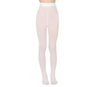 OVISSA Collant da Balletto per Bambina Tinta Unita 40 DEN Morbidi Elastici e Resistenti Bianco 92-104 cm