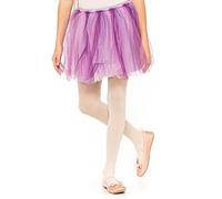 OVISSA Collant da Balletto per Ragazze Collant Scolastici per Bambine Resistenti con Piedi Morbidi Uniformi Scolastiche Danza Sport 50 DEN con Microfibra, Ecru 3-4 anni