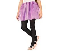 OVISSA Collant da Balletto per Ragazze Collant Scolastici per Bambine Resistenti con Piedi Morbidi Uniformi Scolastiche Danza Sport 50 DEN con Microfibra, Nero 9-10 anni