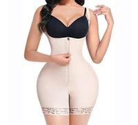 OVLAJ Guaina Modellante Donna Shapewear for Women Tummy Control Tummy Plus Size alla Vita Full Body Shaper-Beige,M