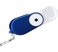 OVLIIYWZY Lente d'Ingrandimento dello Schermo, Mini Lente d'Ingrandimento Portatile Interruttore a Pulsante con luci a LED spente Portachiavi Lente d'Ingrandimento 15X Le