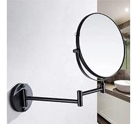 OVLIIYWZY Specchio per Trucco cosmetico con ingrandimento, Specchio da Tavolo ingranditore bifacciale con Rotazione di 360 Gradi, Specchio da Parete Pieghevole per Bagno