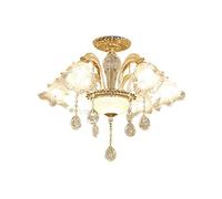 OVLIIYWZY Vicino al soffitto Plafoniera Lampada da soffitto Moderna e Minimalista in Stile Europeo Camera da Letto Sala da Pranzo Plafoniera in Cristallo
