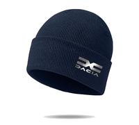 Ovlize Cappello Sci Uomo da.Ci.a, Berretto in Maglia Morbido con Stampa, Beanie Elegante Regalo per Lui/Lei, Natale(Dark Blue)