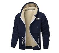 Ovlize Felpa Uomo con Zip Da.ci-a, Felpa Leggera Zipper con Tasche, Felpa a Manica Lunga Cappotti, Felpato(Navy blue,M)