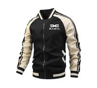 Ovlize Giacca Uomo Casual Da.ci-a, Giubbino Bomber di Transizione, Unisex Felpa Vestibilità Regolare, Sportivo(Black,S)