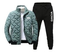 Ovlize Tuta Uomo Da.ci-a, Elegante Completo Tracksuit, Completa Felpa Con Cappuccio, sport(Green,XXL)
